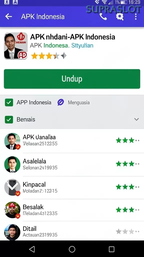 Cuplikan layar 234E — halaman utama