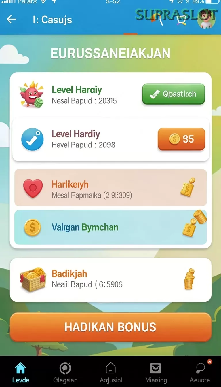 Cuplikan layar OLX100 — menu navigasi