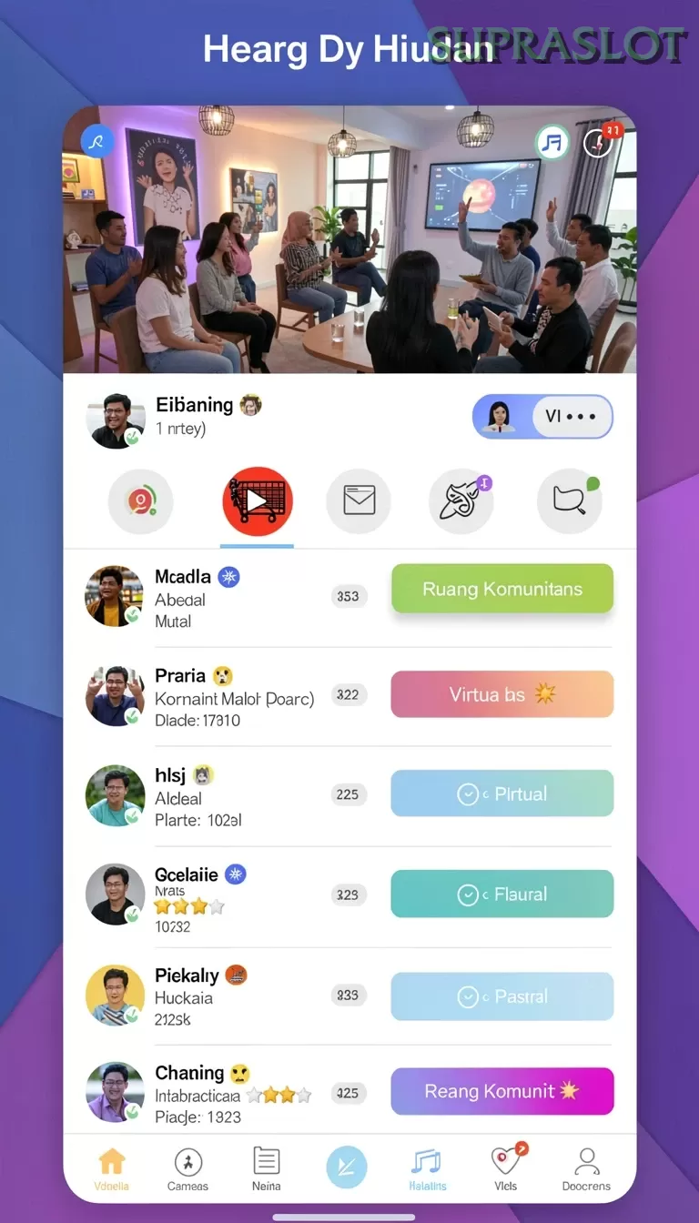 Cuplikan layar 234E — menu navigasi