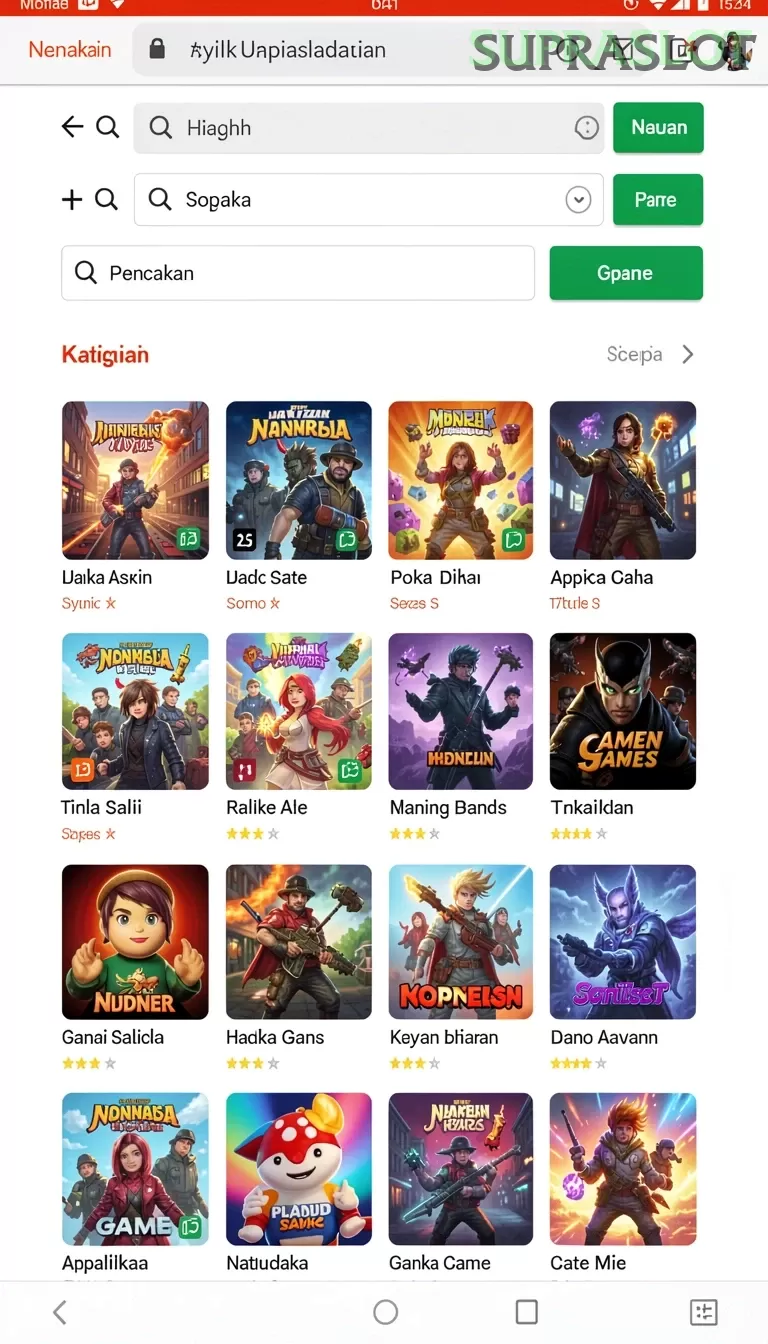 Cuplikan layar PLAYWIN — aktivitas